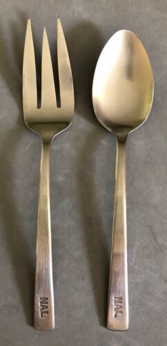 National Airlines Cutlery Stainless 2-Piece Serving Set  Silverware
