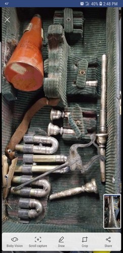 priceless harry b jay trumpet with so many attachments!!!