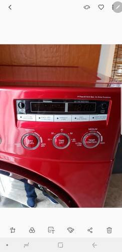 LG DLG2302R Red 9 Cycles Front Load Gas Dryer- works great!