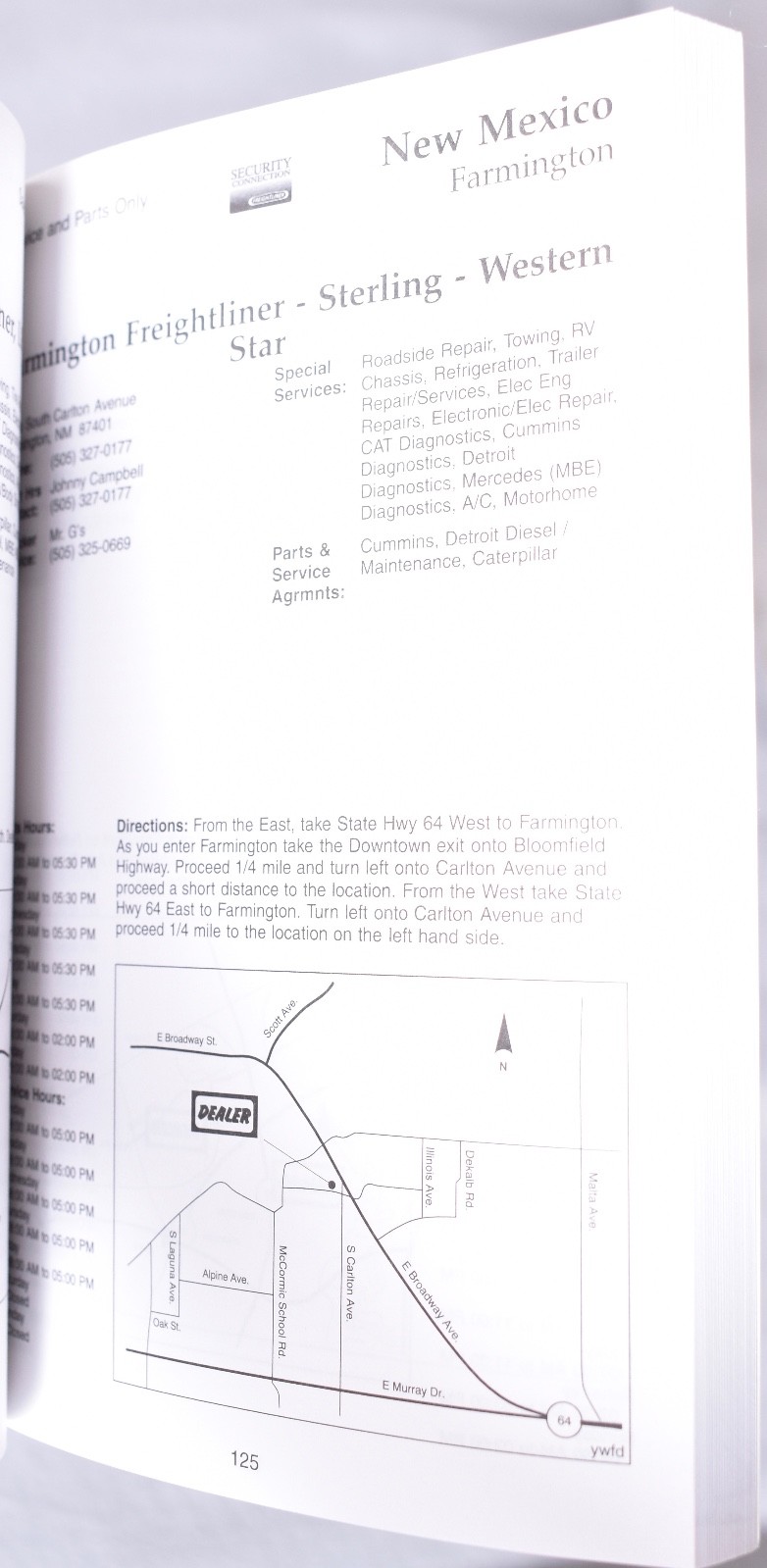 Sterling Dealer Sales & Service Directory March 2003