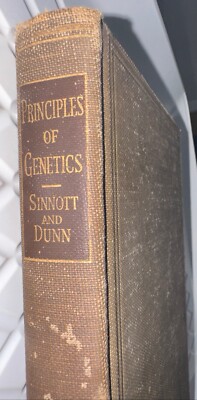 Principles of Genetics Sinnott Dunn 1939 Antique Book 3rd Ed POSTER VINTAGE