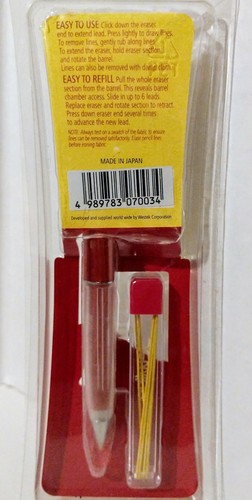 NEW SEWLINE Fabric Pencil - Mechanical Pencil with Refills - White & Yellow