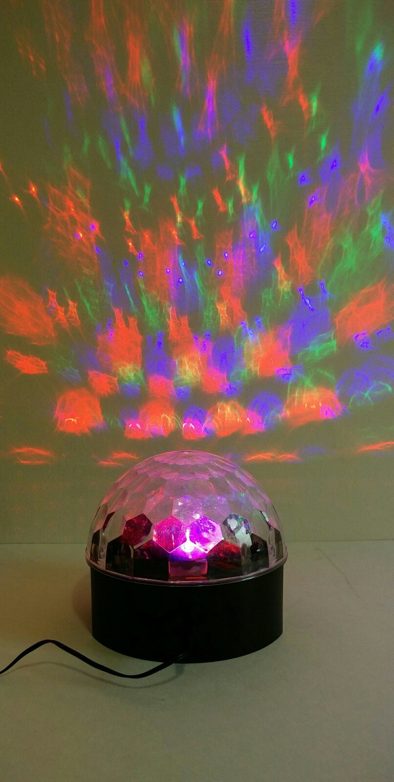 Alsy Black LED Music Audio Party Lamp Color Changing Disco Ball