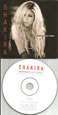 SHAKIRA Underneath your Clothes ACOUSTIC 2TRX CARD SLEEVE CD Single USA seller