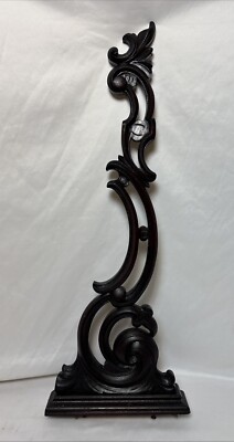 Antique Old Vintage Carved Wood Architectural Bracket Corbel Mantle Door 30''