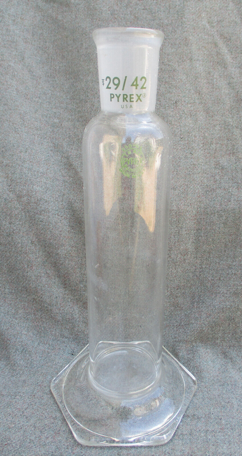 PYREX 29 / 42 250-ML GLASS GAS WASHING BOTTLE SCIENCE TEST PYREX 29 / 42 250-ML GLASS GAS WASHING BOTTLE SCIENCE TEST