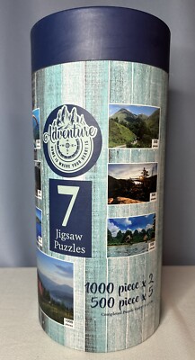 Robert Frederick 7 Puzzle Adventure Set - 2x1000 s & 5x500 s Pieces - Landscapes