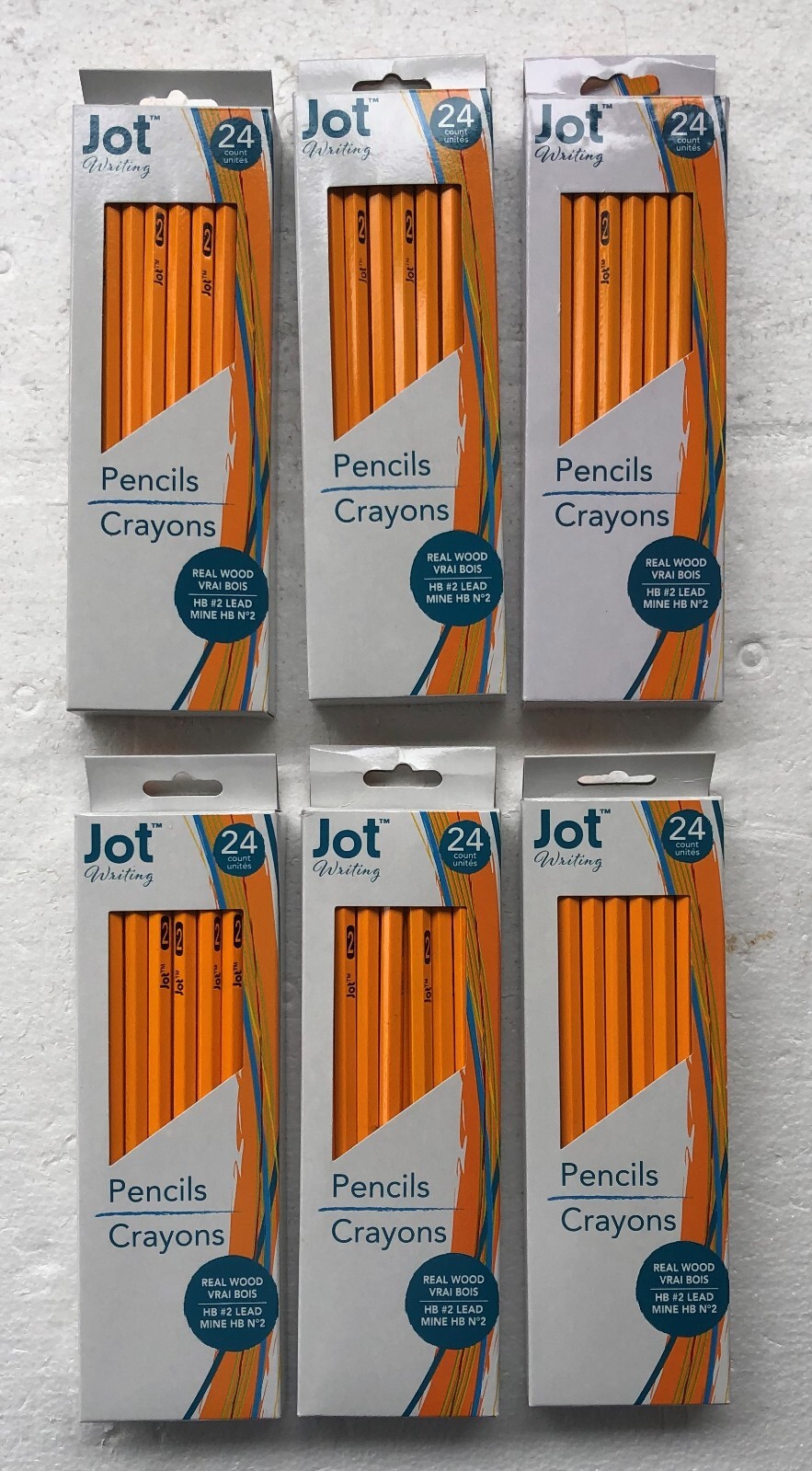 6 Pack of 24 Count Jot Classic Real Wood Writing Pencils No 6 Pack of 24 Count Jot Classic Real Wood Writing Pencils No