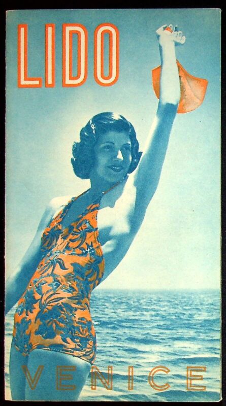 1940 The Lido Of Venice Tourist Booklet Europe