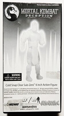 Mortal Kombat Deception Cold Snap Sub-Zero 6'' Action Figure Jazwares 2005 *NEW*