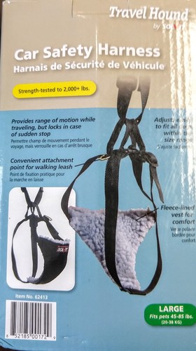 Travel Hound Dog Car Safety Harness Large 45-85 lbs
