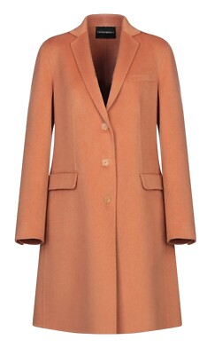Emporio Armani Double Cashmere Coat Camel