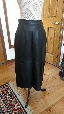 Verducci high waist 100% genuine real leather pencil skirt 12 waist 28 long 33