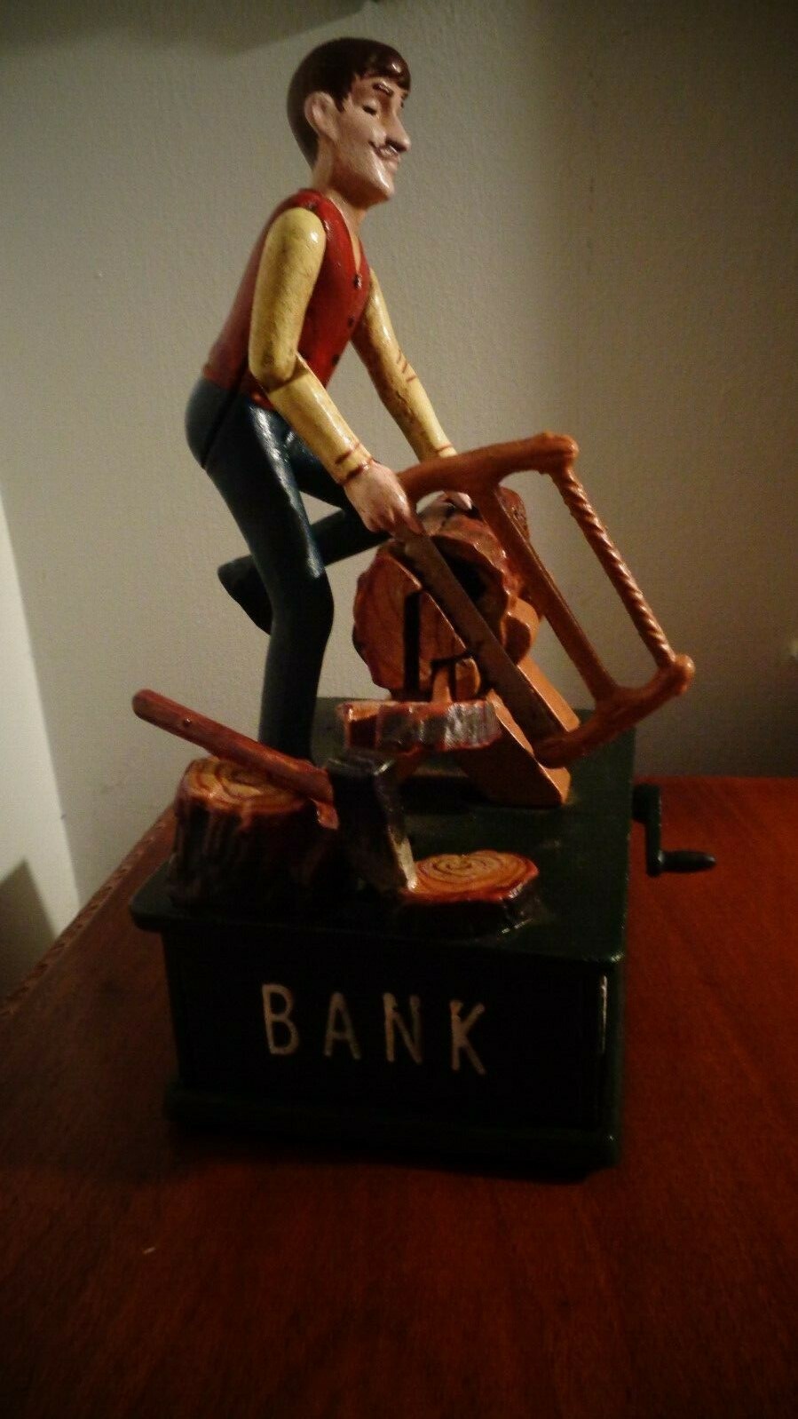 Vintage Cast Iron Mechanical Bank Toy