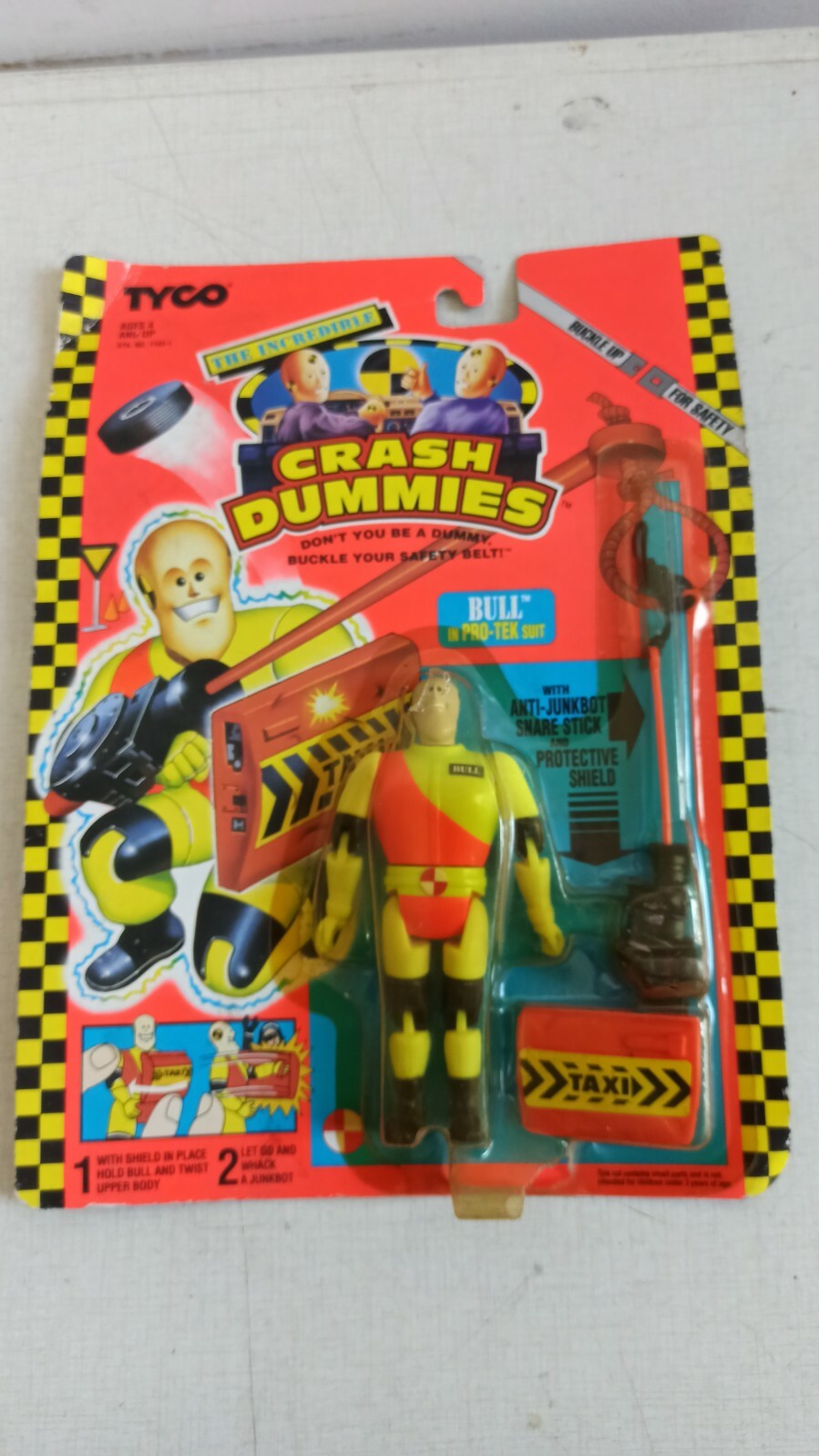 Tyco Crash Dummies クラッシュダミー フィギュア 5体セット クラッシュダミー」TYCO社製アクションフィギュア5体と2匹（1991）
