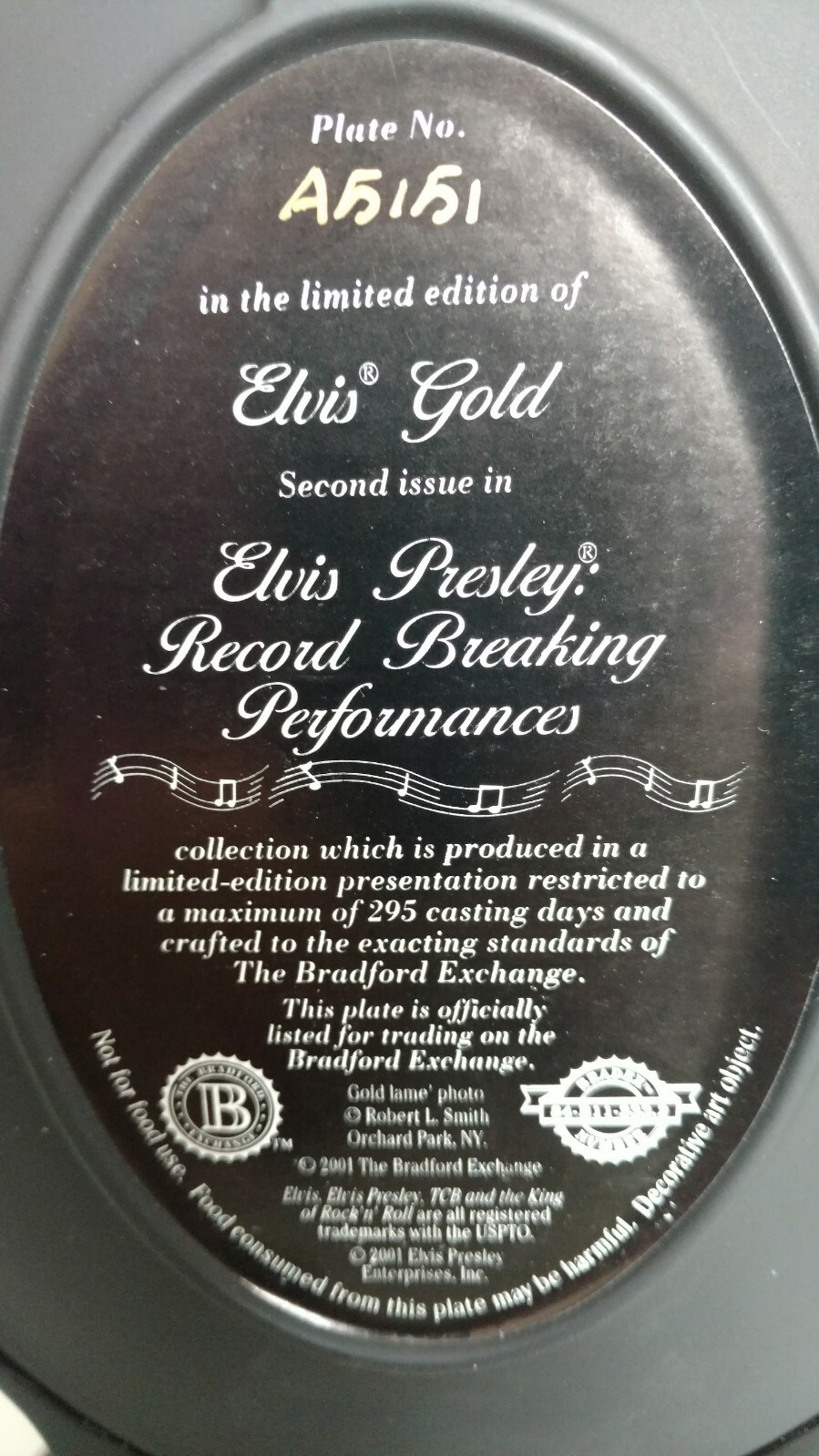 elvis presley plate