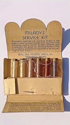Antique Milady's Hosiery Service Kit/Silk Hosiery Repair
