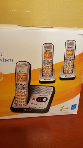 AT&T Detc 6.0  3 HANDSET DIGITAL ANSWERING SYSTEM MODEL # EL-52300
