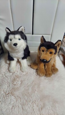 Webkinz Signature Siberian Husky  + German Shepherd (No Code) Bundle RARE HTF