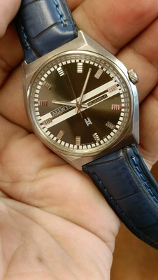  ALLWYN 17 JEWELS MINT MEN'S MANUAL WIND SUN BURST DIAL VINTAGE WATCH