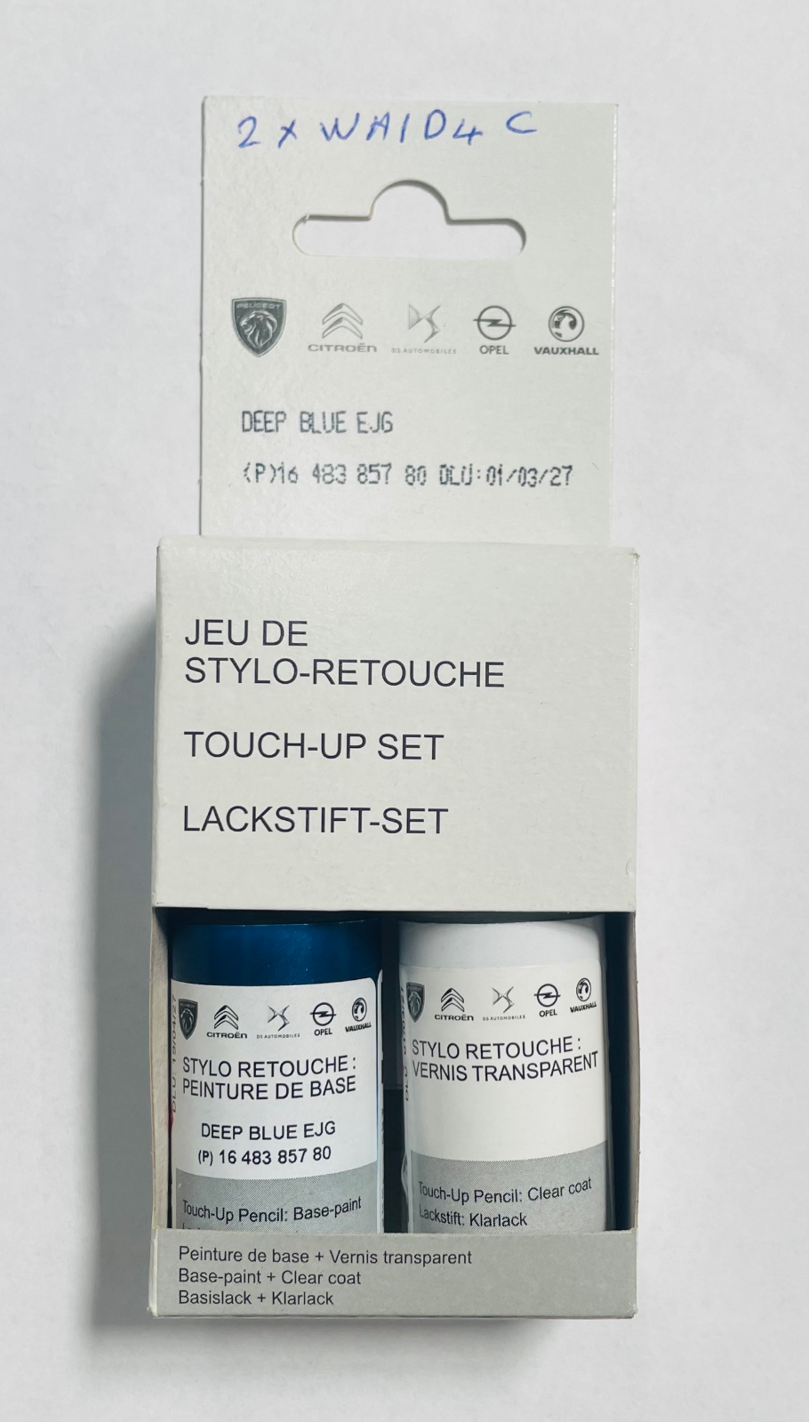 1880,00€/1L) Opel Lackstift Ozeanblau met. GBT EJG Original Lack 