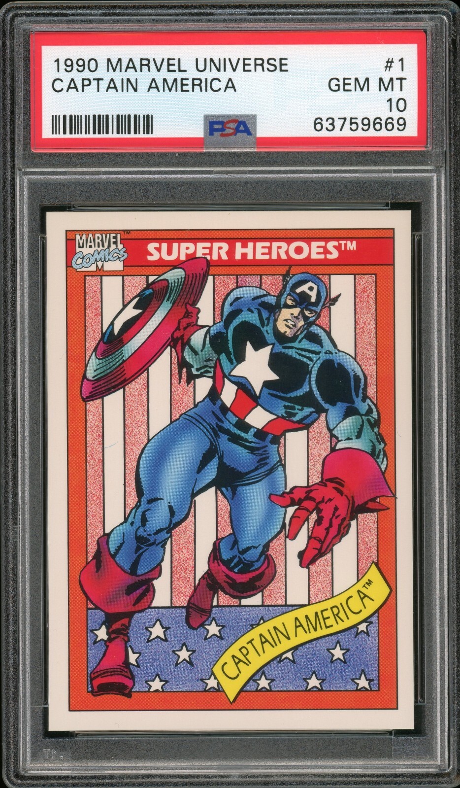 MTG Marvel's Captain America１箱 1990 Marvel Universe #1 Captain America PSA 10 Gem Mint | eBay