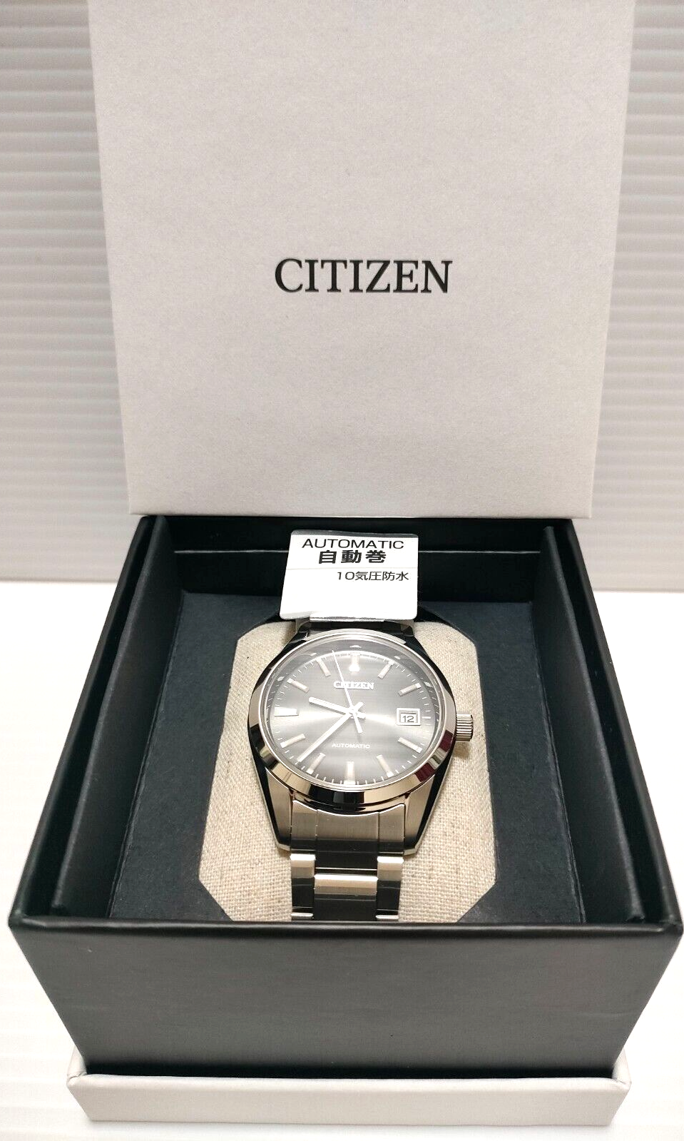 Pre-owned Citizen Mechanical Nb1050-59h Dial Automatic Sapphire Glass Men Watch From Japan