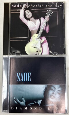 2 SADE CDs - Cherish the Day 1993 Maxi CD w/Remixes + Diamond Life CD / VG COND