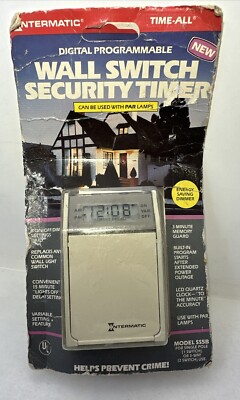 Intermatic Programmable Digital Wall Switch Security Timer  #SS5B  NOS