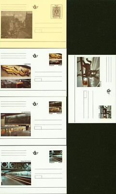 Belgium 1991-Lot of 5 Postcards. Bel.Cat. Nr.: BK 239/43 New.....(EB) AR-01718
