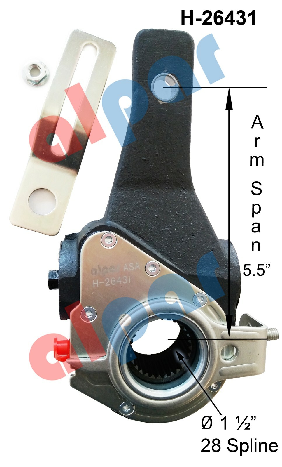 Automatic Slack Adjuster, 28 Spline, x 5.5