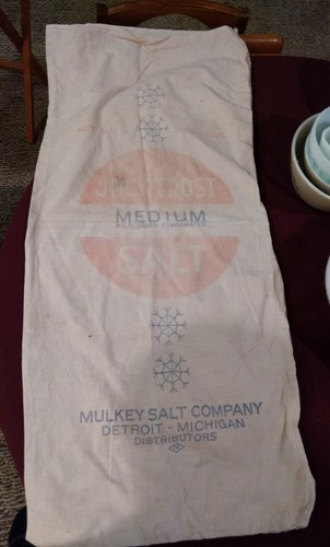 Vintage Cotton Sack with original advertising