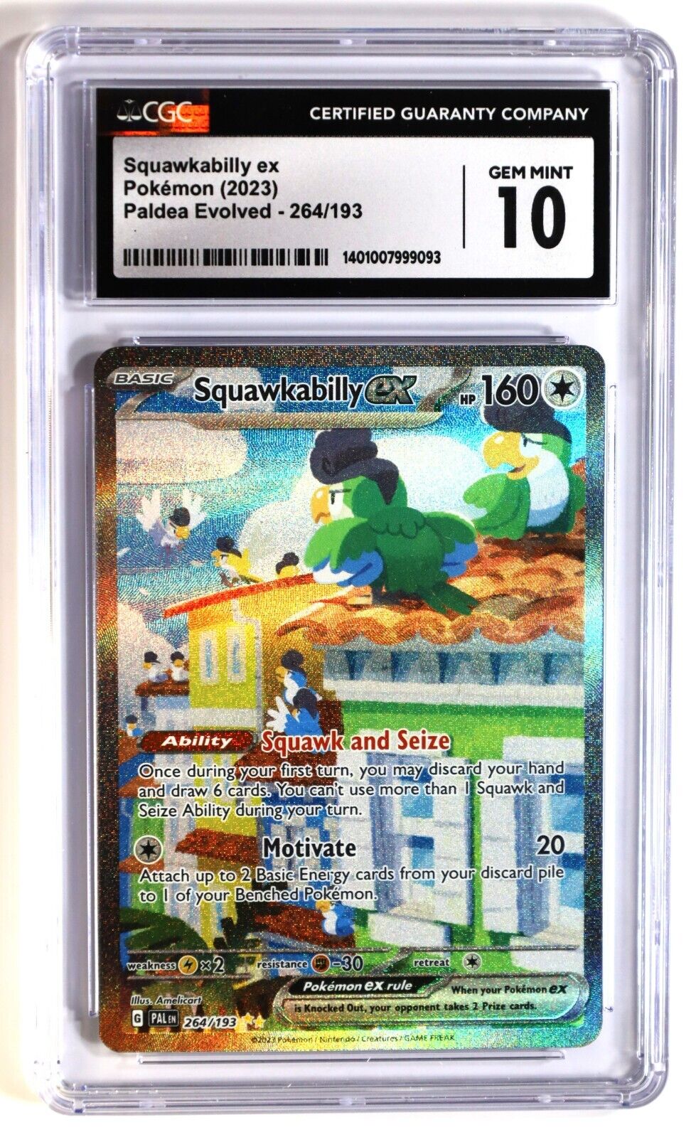 Pokemon TCG Squawkabilly ex - 264/193 Paldea Evolved Special Pokemon TCG Squawkabilly ex - 264/193 Paldea Evolved Special