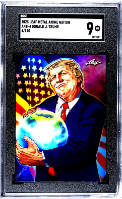 2023 Leaf Anime Nation Donald J. Trump 4/170 ANB#4 SSP -Pop 2