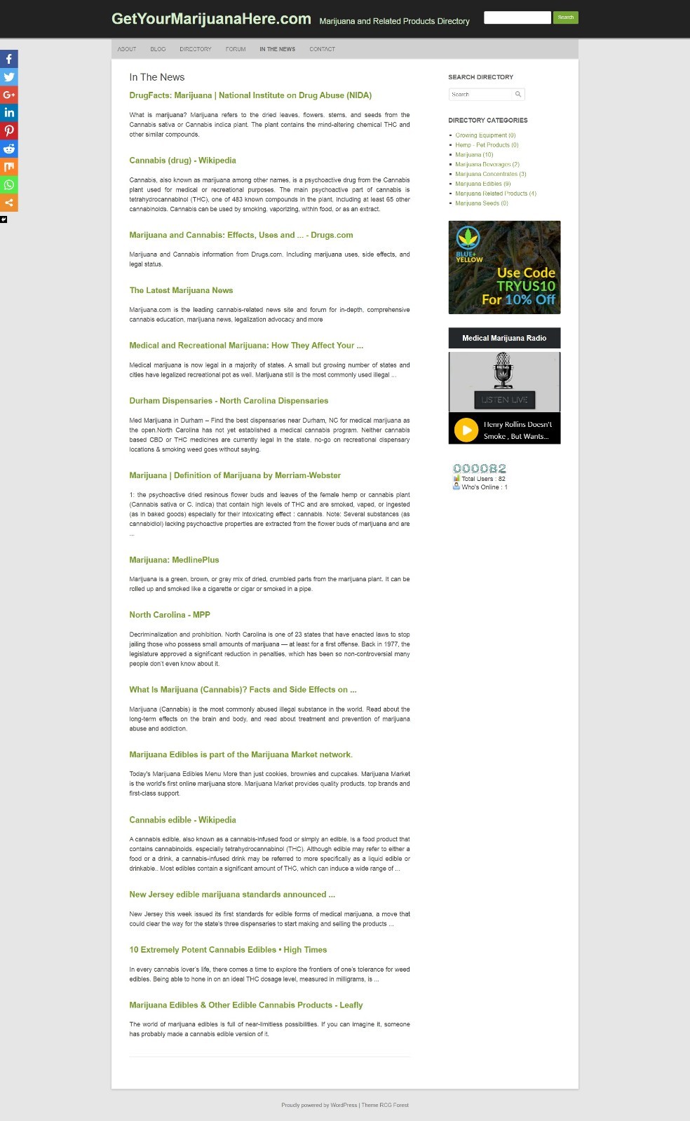 GetYourMarijuanaHere.com Website and Domain