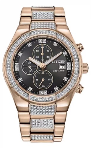 Pre-owned Citizen Eco-drive Men's Chronograph Date Indicator 42mm Watch Ca0753-55e