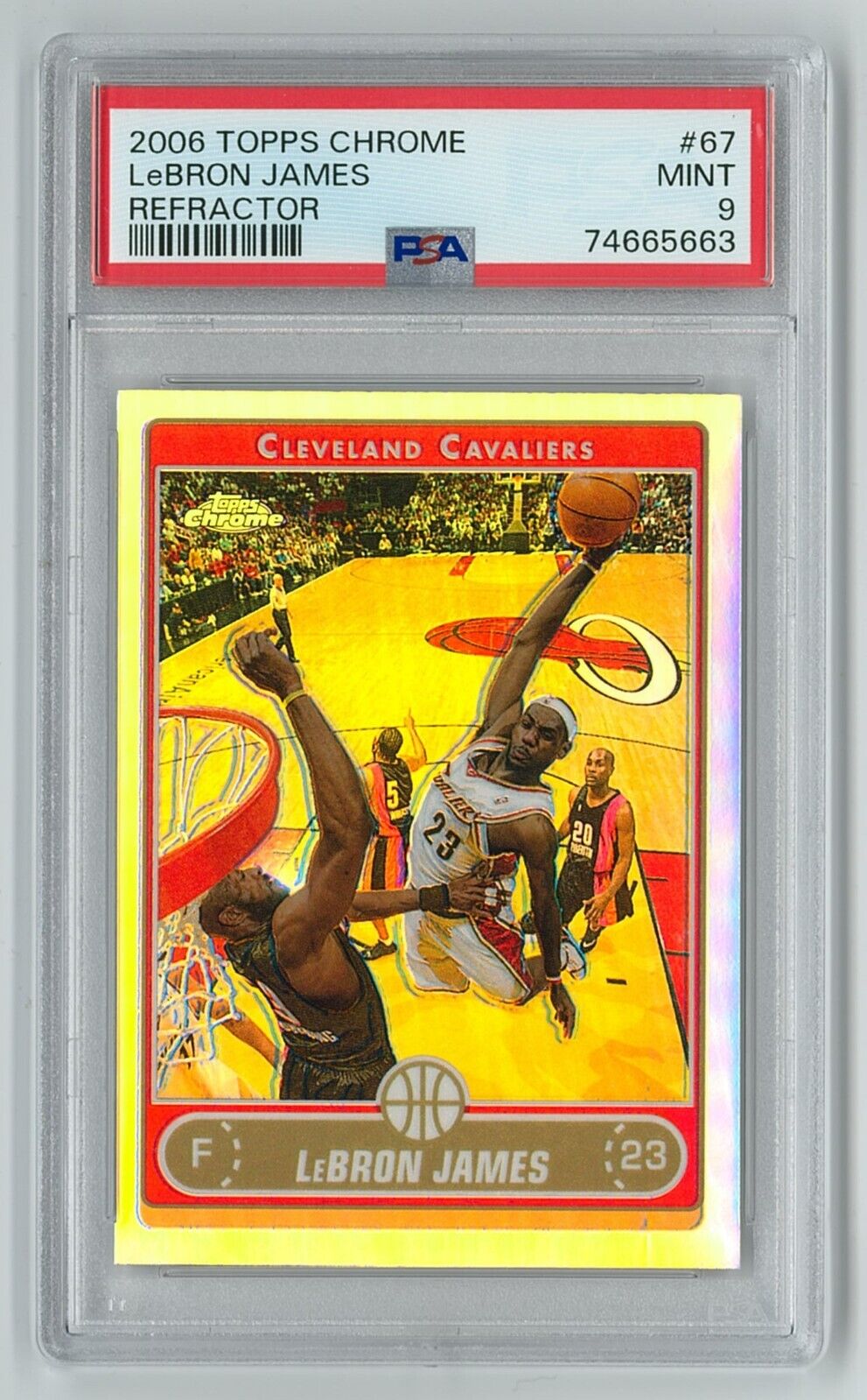 LEBRON JAMES 2006 Topps Chrome REFRACTOR #67 PSA 9 MINT | eBay LEBRON JAMES 2006 Topps Chrome REFRACTOR #67 PSA 9 MINT | eBay