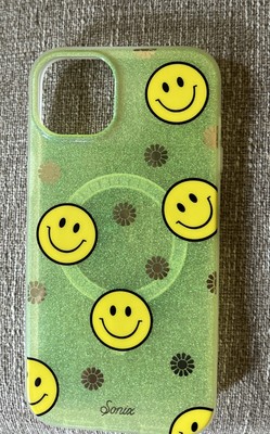 Sonix Green With Yellow Smiley Faces Collector Case for iPhone 14 Plus