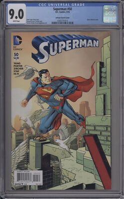 SUPERMAN #50 - CGC 9.0 - DAVE JOHNSON CONNECTING LIMITED VARIANT