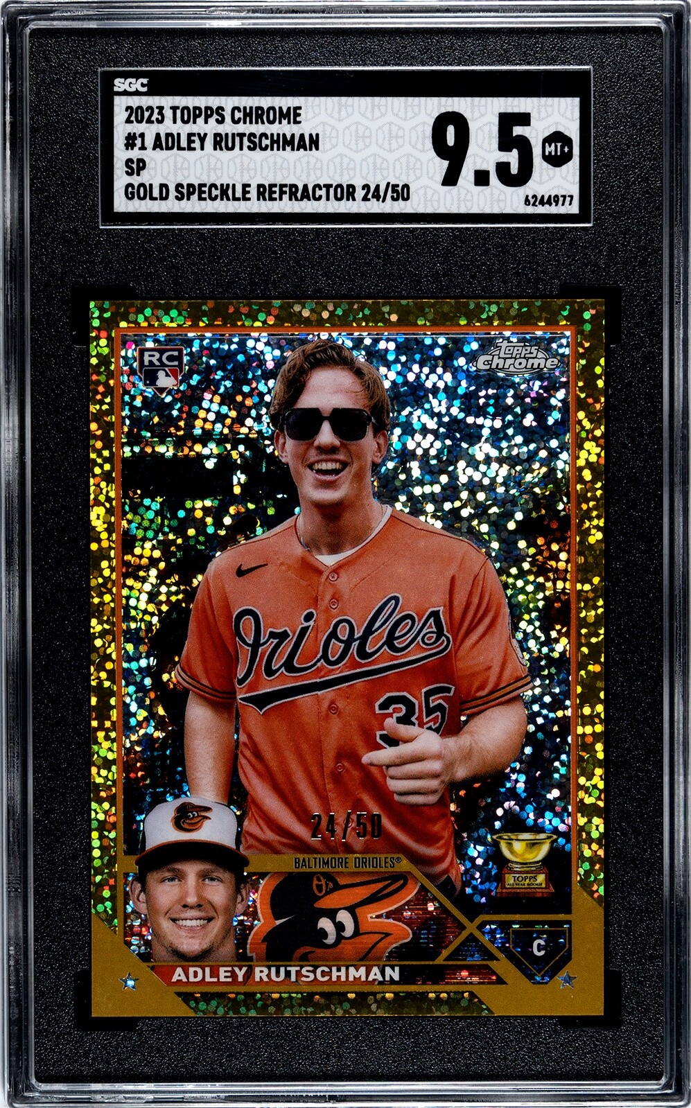 その他 Adley Rutschman image variation GOLD Adley Rutschman 2023 Topps Chrome Image Variation Gold