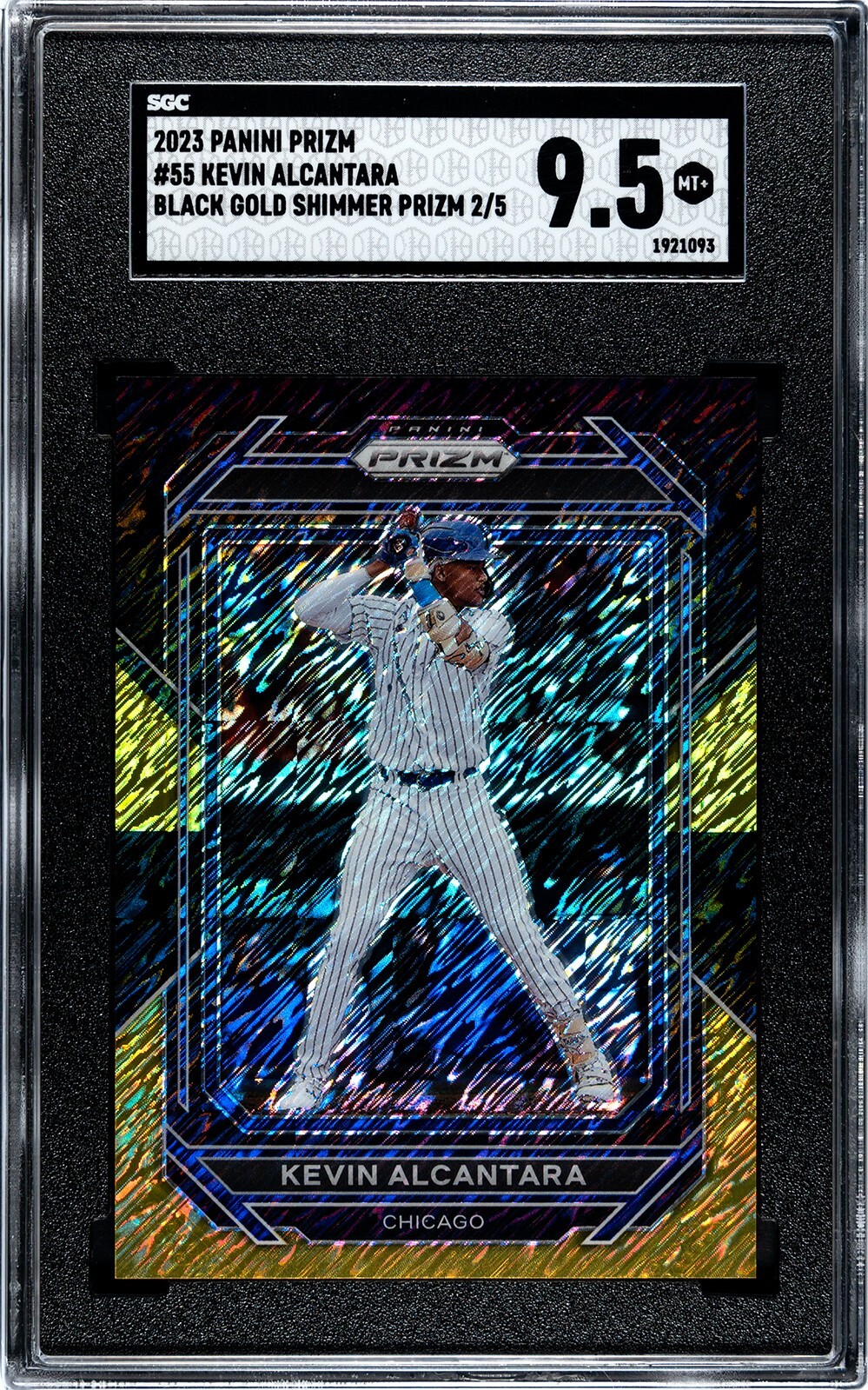 2023 Panini Prizm #55 Kevin Alcantara BLACK GOLD SHIMMER /5