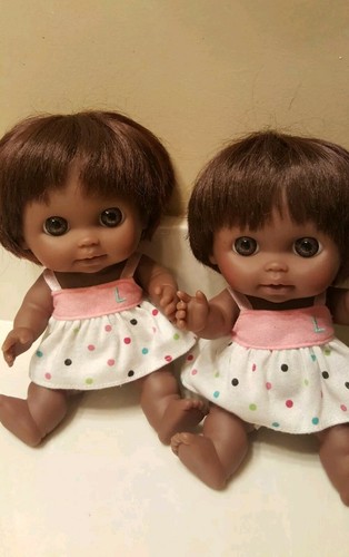 Lot Of 2 Berenguer Toddler black girls Dolls  9