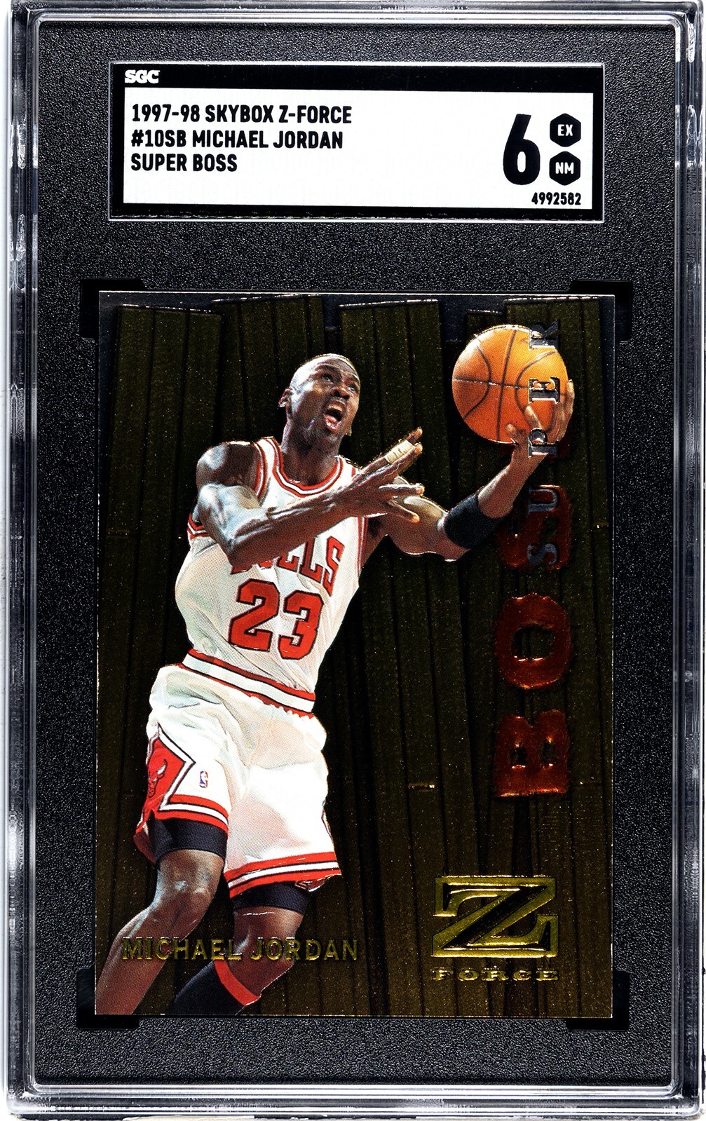 Michael Jordan 1997-98 Skybox Z-Force Super Boss Card #10SB