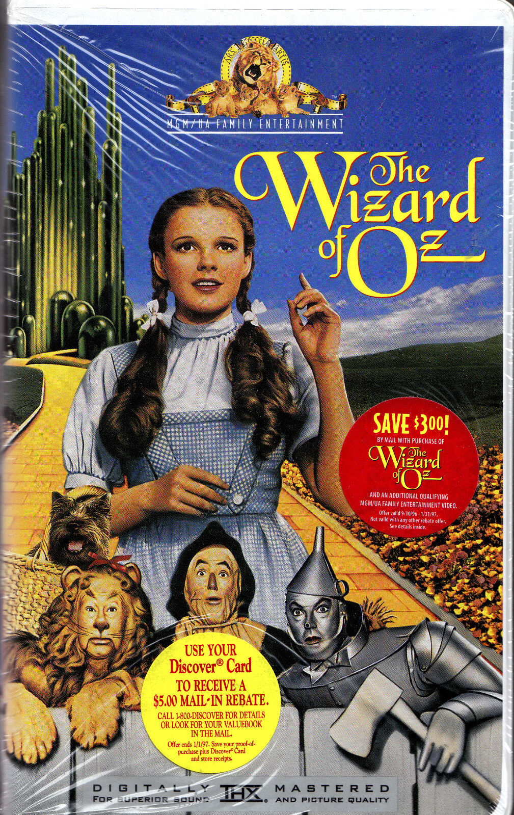 NEW THE WIZARD OF OZ VHS CLAMSHELL DIGITALLY REMASTERED THX NEW THE WIZARD OF OZ VHS CLAMSHELL DIGITALLY REMASTERED THX