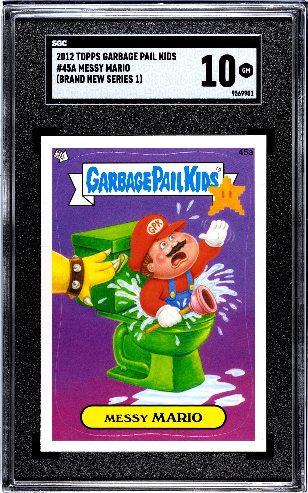 【PSA10】2024 GPK #27b Minced Mario 2024 Garbage Pail Kids Game Over Level 6 MINCED MARIO 27b