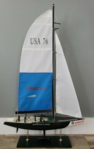 Oracle BMW Racing Boat Yacht USA 76 Wooden Model 38 Oracle BMW Racing Boat Yacht USA 76 Wooden Model 38