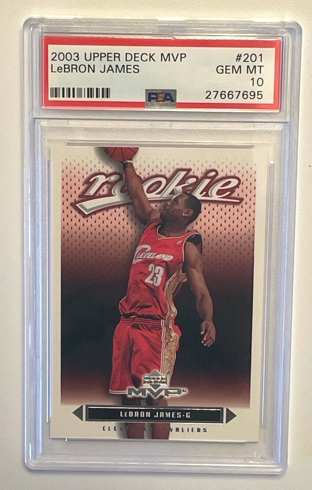 03-04 Upper Deck MVP レブロン 201 RC 2003 Upper Deck MVP LeBron James Rookie RC #201 PSA 10 | eBay