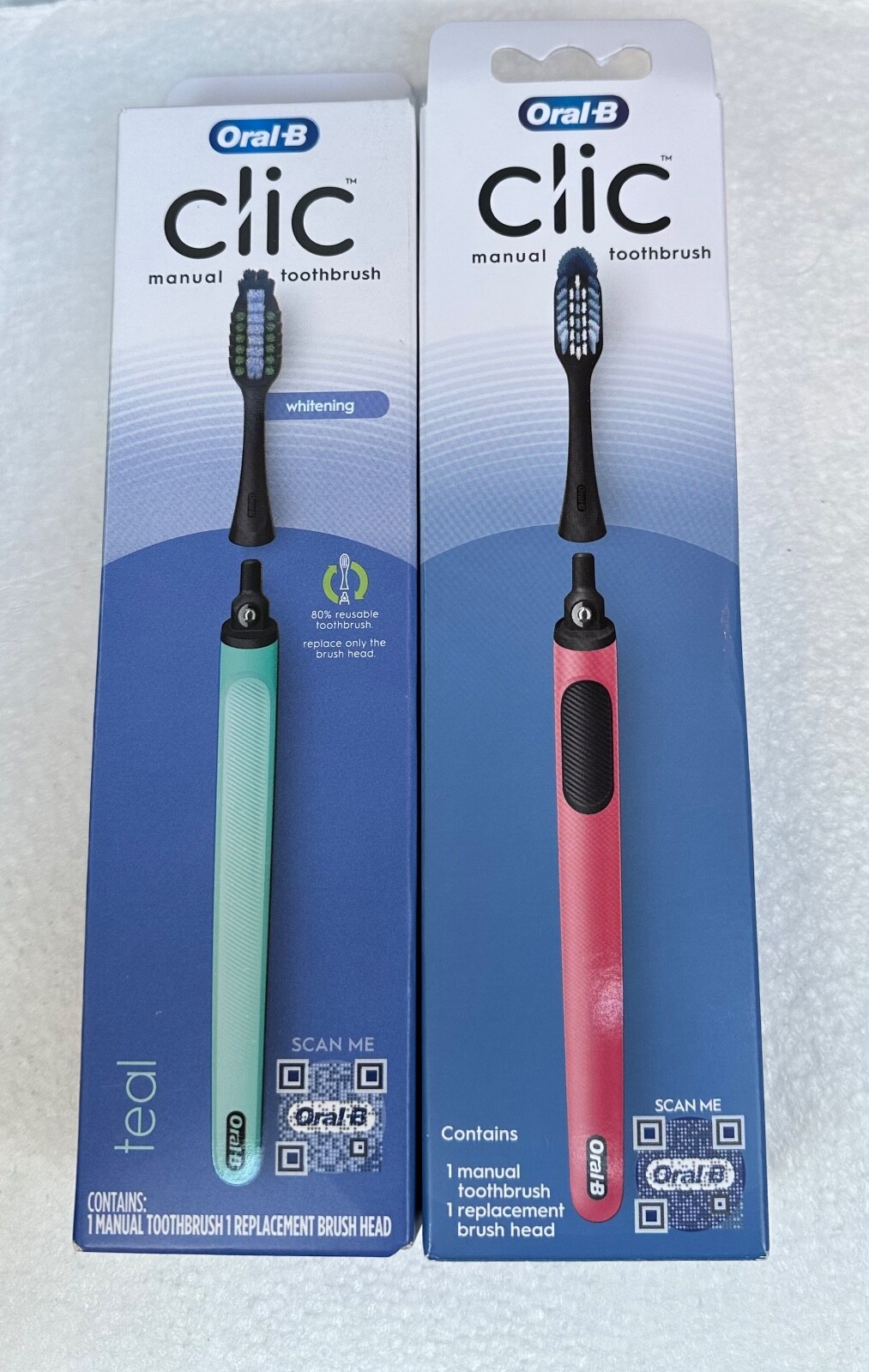 Oral-B Clic Manual Toothbrush contains 1 Handle & 1