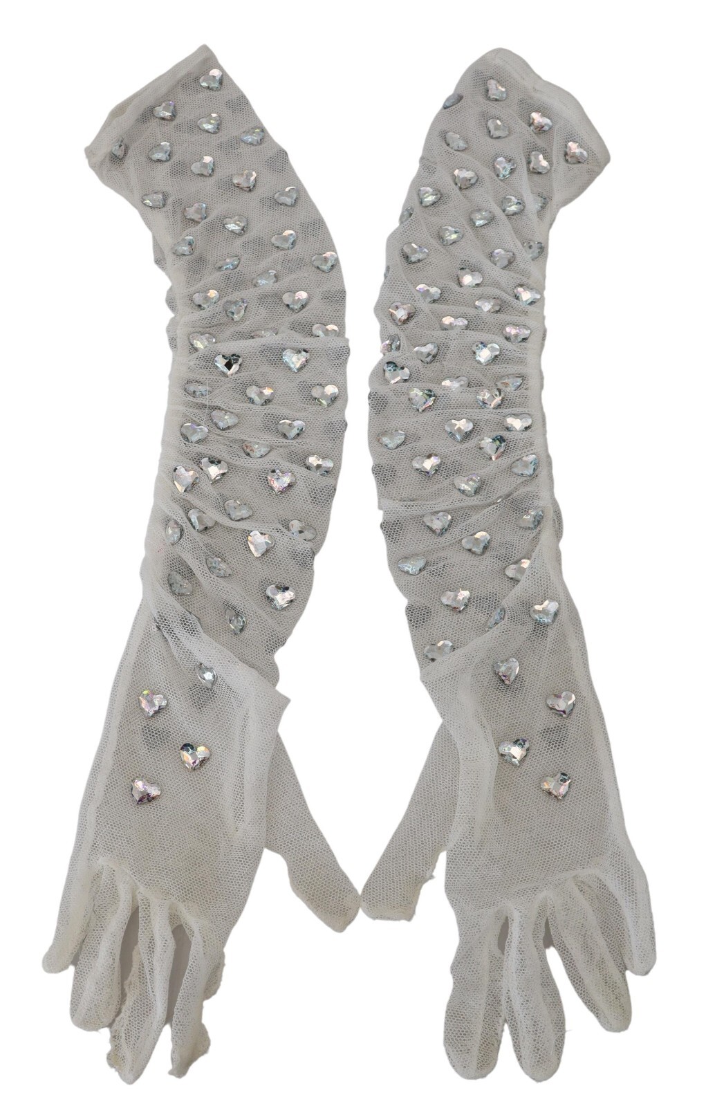 手袋 Dolce & Gabbana Long Gloves. KIM DOLCE&GABBANA Long jersey gloves with rhinestone