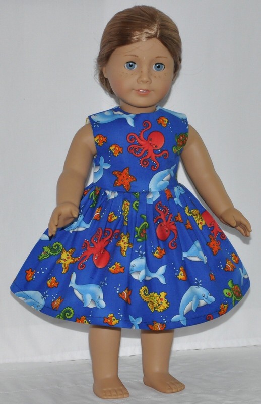 american girl blue sea dress